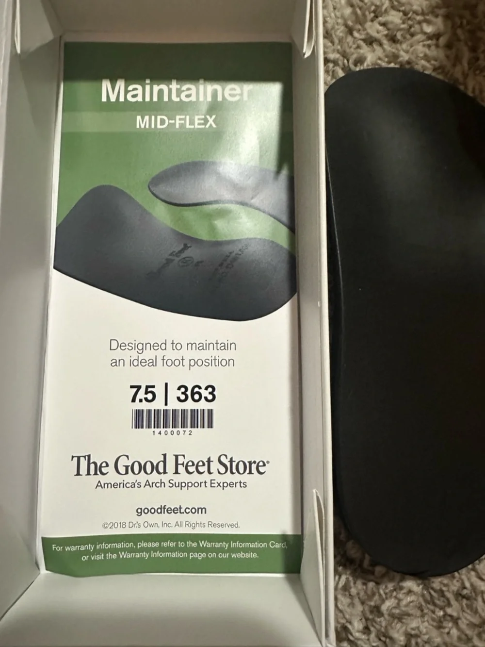 The Good Feet Store 3-Step System Box - White with Multi-Color Imagery SZ | 7.5 - Picture 4 of 5